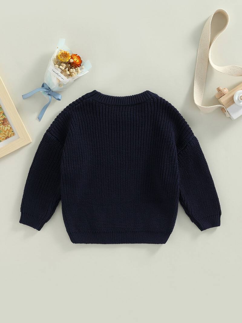 Sügistalvine väikelapse lastele Beebi kampsunid Vastsündinud poistele Tüdrukutele Soliidne lahtine kootud Pullover Kampsun Kampsun Beebi kudumid Riided