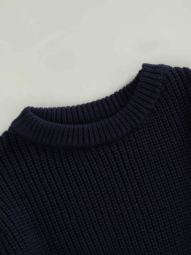 Sügistalvine väikelapse lastele Beebi kampsunid Vastsündinud poistele Tüdrukutele Soliidne lahtine kootud Pullover Kampsun Kampsun Beebi kudumid Riided