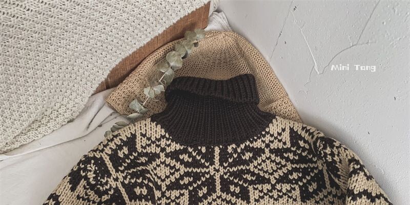 Îmbrăcăminte coreeană pentru copii 2024 Pulover cald pentru copii de iarnă Top amplu și versatil de design