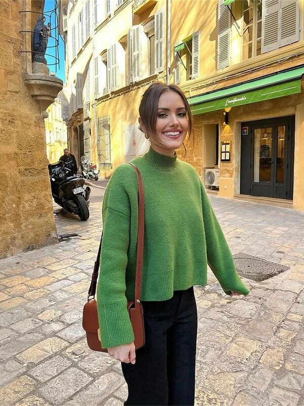 Női Kötött bő pulóverek Női pulóver felsők Kötöttáru O nyakú Alkalmi utcai ruházat Felsőruházat Női pulóverek Női ruházat