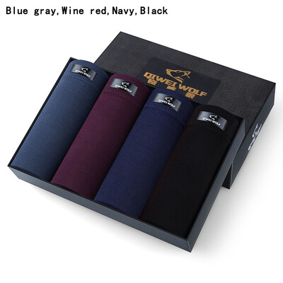 4 buc/lot Lenjerie de corp pentru bărbați de marcă Boxershorts Chiloți sexy pentru bărbați Chiloți pantaloni scurți cueca boxer homme cuecas XXL XXXL