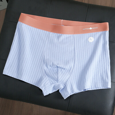 [Bloom the love] Boxer de marcă Lenjerie pentru bărbați Bumbac Solid respirabil Boxer pentru bărbați Boxeri pentru bărbați Cuecas masculine Dimensiune L-3XL XS9047