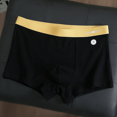 [Bloom the love] Boxer de marcă Lenjerie pentru bărbați Bumbac Solid respirabil Boxer pentru bărbați Boxeri pentru bărbați Cuecas masculine Dimensiune L-3XL XS9047