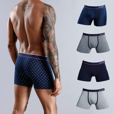 4 buc. Lenjerie de corp pentru bărbați Boxeri din bumbac Pachet de chiloți pentru bărbați Boxershorts Chiloți pentru bărbați Slip New Homme Boxer Sexy