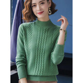 2024 NOU primăvară toamnă pulovere femei pulover femei lânc gros cașmir lână pulover tricotat mama jumper maiuri de tricotat