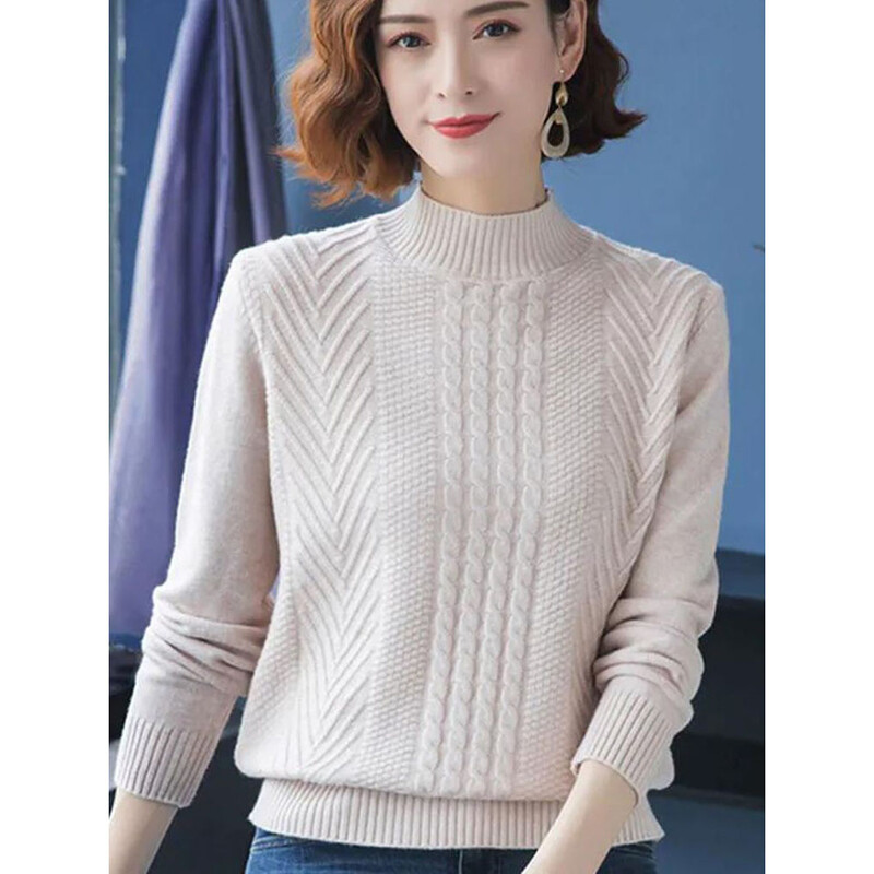 2024 NOU primăvară toamnă pulovere femei pulover femei lânc gros cașmir lână pulover tricotat mama jumper maiuri de tricotat