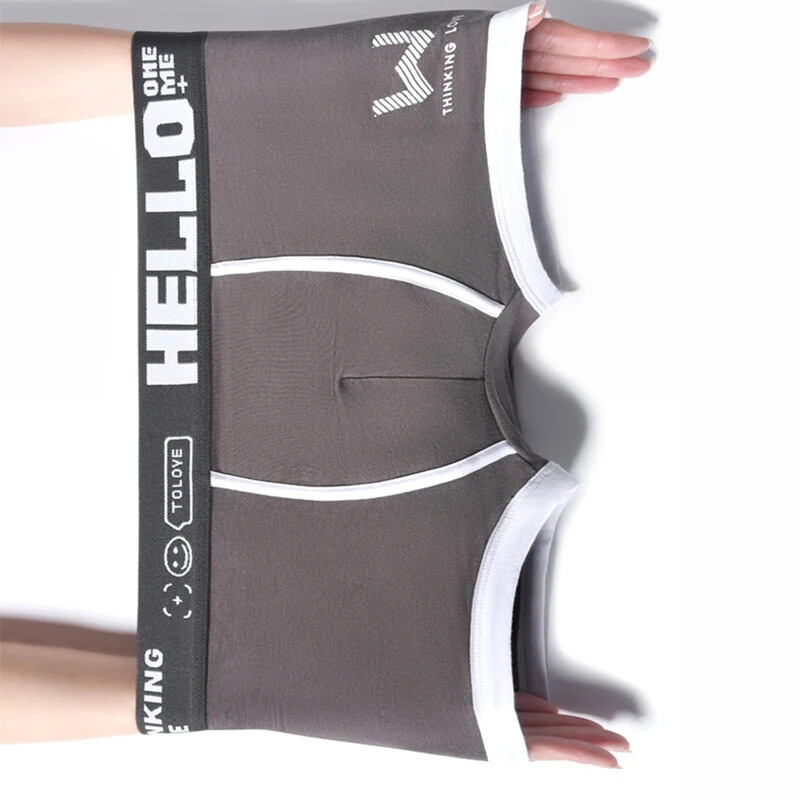 Jaunas Vīriešu Biksītes Kokvilnas Vīriešu Apakšveļa Burti Bokseršorti Elpojoši U Izliektas Vīriešu Apakšbikses Sexy Liela izmēra cuecas calzoncillos