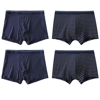 4db Boxer Férfi Bugyi Alsónadrág Férfi Boxer Fehérnemű Pamut Férfi Alsónadrág Férfi Puha Kényelmes Bugyi Boxer Rövidnadrág