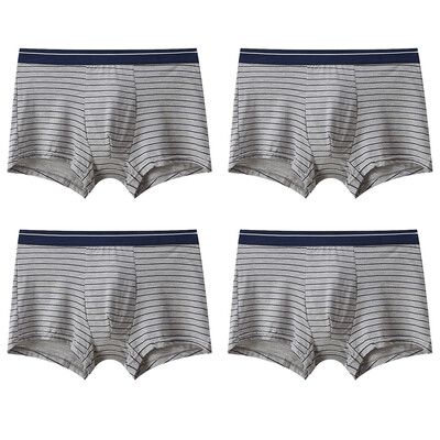 4db Boxer Férfi Bugyi Alsónadrág Férfi Boxer Fehérnemű Pamut Férfi Alsónadrág Férfi Puha Kényelmes Bugyi Boxer Rövidnadrág