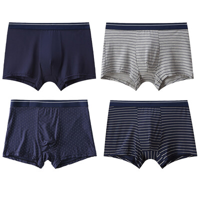 4db Boxer Férfi Bugyi Alsónadrág Férfi Boxer Fehérnemű Pamut Férfi Alsónadrág Férfi Puha Kényelmes Bugyi Boxer Rövidnadrág