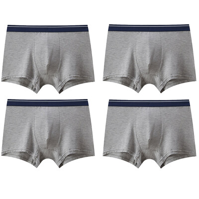 4db Boxer Férfi Bugyi Alsónadrág Férfi Boxer Fehérnemű Pamut Férfi Alsónadrág Férfi Puha Kényelmes Bugyi Boxer Rövidnadrág
