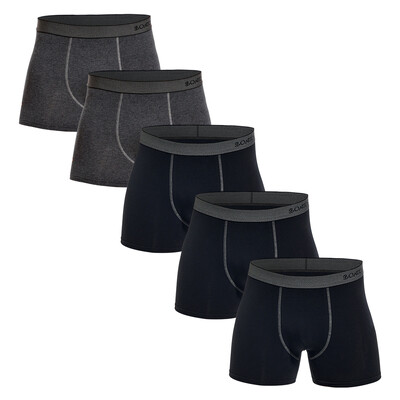 5gab Pack 2023 Vīriešu apakšbiksītes Kokvilnas apakšveļa Vīriešu zīmola bokseris un apakšbikses priekš Homme Luxury Set Sexy Shorts Box Slip Kit Gym