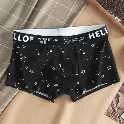 [Bloom the love] Márka Star Boxer Férfi Fehérnemű Pamut Légáteresztő Boxer Rövid Férfi Boxer Férfi Cuecas Masculina Méret M-3XL XS6173