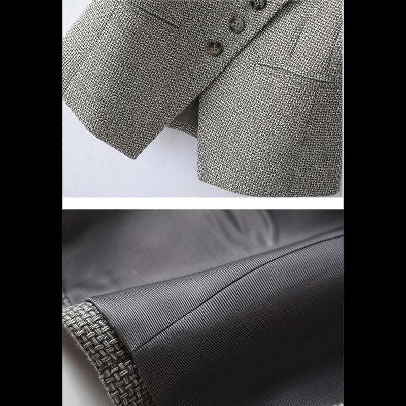 2024, vestă nouă, cu decolteu în V, în carouri, cu un singur piept, fără mâneci, primăvară, toamnă, vestă scurtă pentru femei, haină pentru femei