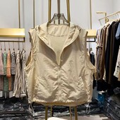 Καλοκαιρινό λεπτό casual αμάνικο γιλέκο με κουκούλα για μοντέρνο γυναικείο γιλέκο γιλέκο γιλέκο γυναικεία τζάκετ γιλέκα