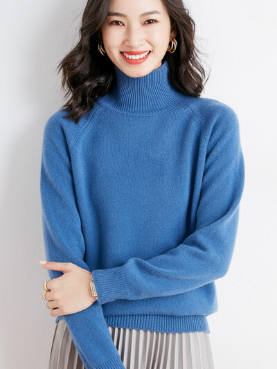 Φθινοπωρινό χειμερινό γυναικείο πουλόβερ με μακρυμάνικο πουλόβερ καφέ μασίφ πουλόβερ κασμίρ Λεπτές πλεκτές μπλούζες Casual Pull Femme