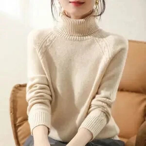 Γυναικείο πουλόβερ με ζιβάγκο Φθινόπωρο Χειμώνας Νέο Χαλαρό Ζεστό Πλεκτό Πουλόβερ Μπλουζάκια Καραμέλα Πλεκτά πουλόβερ Κορεάτικες μαλακές περιστασιακές πόλες