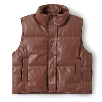 Γυναικεία φθινοπωρινά χειμωνιάτικα γιλέκα μπουφάν Ζεστά αμάνικα παλτό Harajuku 2022 y2k Ρούχα Luxury Vintage Crop Γιλέκο Streetwear