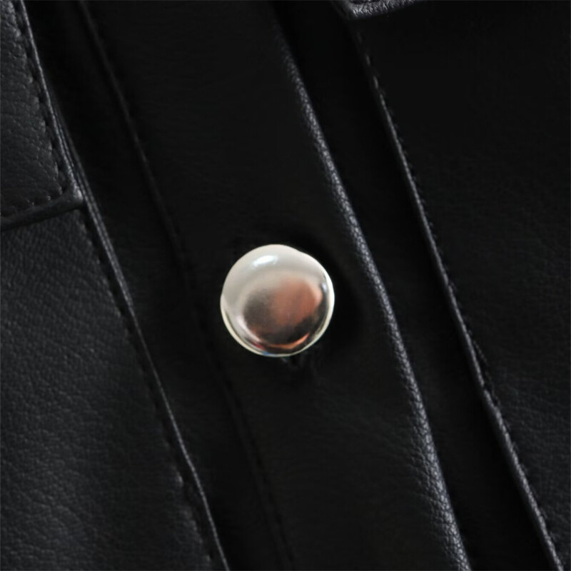 2024ZAR * Άνοιξη/Καλοκαίρι με καυτές πωλήσεις Νέα γυναικεία μόδα Ευέλικτο PU διπλής τσέπης Διακοσμητικό μονόχρωμο δέρμα