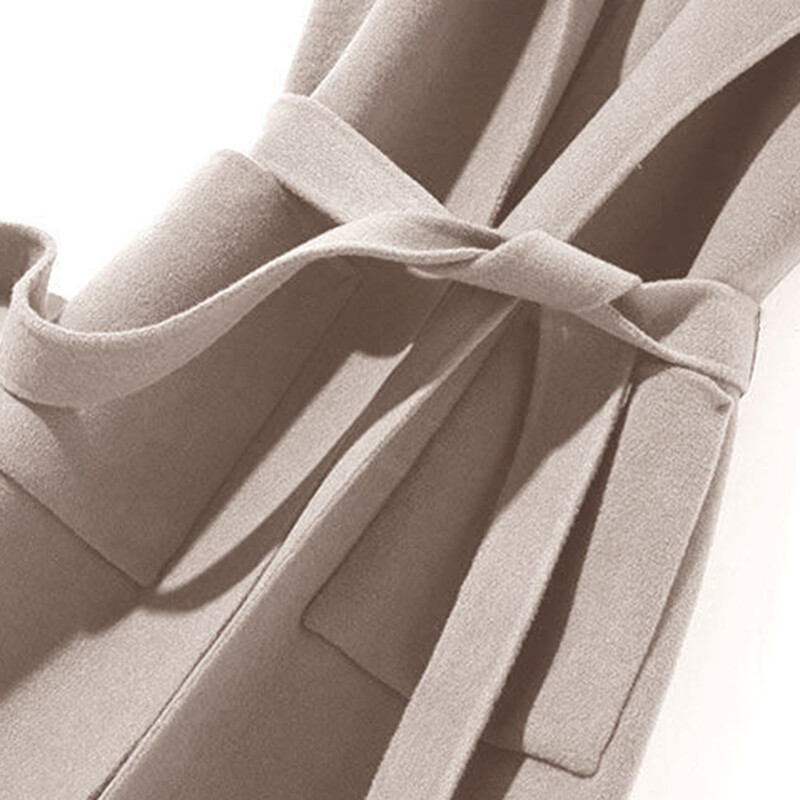 Stílusos női őszi mellény Felsőruházat Női mellény Feszes derekú termikus hosszú stílusú őszi kabát