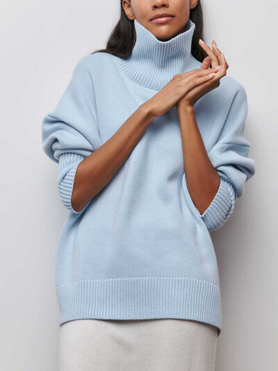 Pulover tricotat de damă cu gât roșu alb negru de Crăciun Pulover supradimensionat largi Tricotaj casual Pulover moale pentru femei 2024