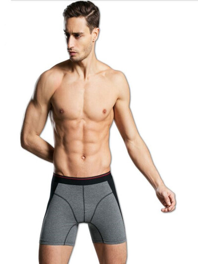 Vīriešu pret nobrāzumu kājas Bokseri šorti Vīriešu Kokvilna Pagarināma Apakšveļa Vīriešu Ikdienas Daudzkrāsaina Jāšanas nodiluma novēršana Apģērba bikses