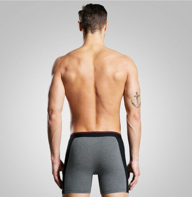 Vīriešu pret nobrāzumu kājas Bokseri šorti Vīriešu Kokvilna Pagarināma Apakšveļa Vīriešu Ikdienas Daudzkrāsaina Jāšanas nodiluma novēršana Apģērba bikses