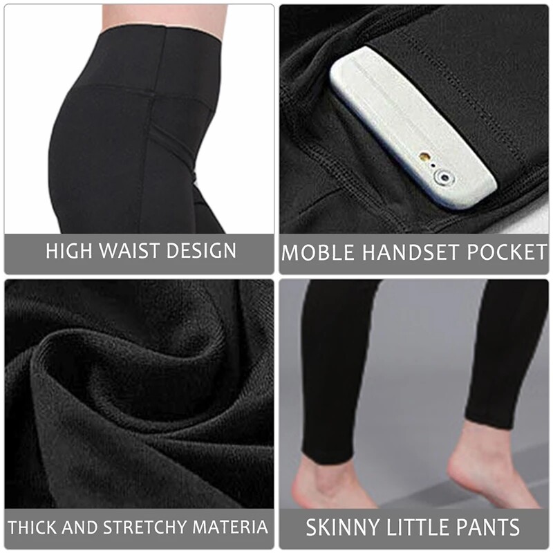 Pantaloni sport 3/4, pantaloni capris cu buzunare pentru femei, jambiere pentru femei, pentru fitness, pentru gimnastică, cu talie înaltă, jambiere decupate negre, vara nou