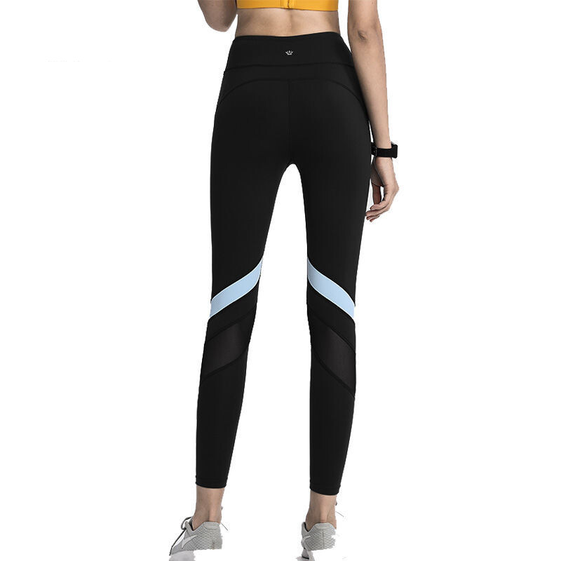 Pantaloni de yoga sport, strânși, cu talie înaltă, respirabili
