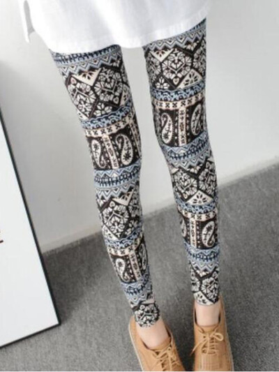 YSDNCHI Γυναικεία Καλοκαιρινό Γυναικείο κολάν γυμναστικής με φλοράλ στάμπα κολάν Lady Sexy Slim ελαστικό μολύβι παντελόνι Stretch παντελόνι Mujer