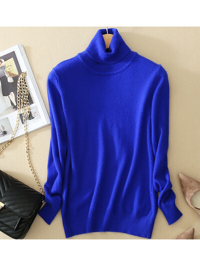 Pulovere și pulovere tricotate pentru femei din cașmir de primăvară Pulover pentru femei cu gât cu mânecă lungă