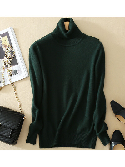 Pulovere și pulovere tricotate pentru femei din cașmir de primăvară Pulover pentru femei cu gât cu mânecă lungă