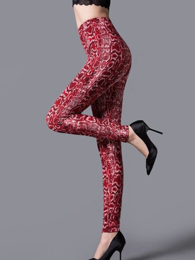 YSDNCHI női szexi leopárd magas derekú sportruházat leggings Aktívruha Nyomtatott leggins nyári elasztikus fitnesz nadrág