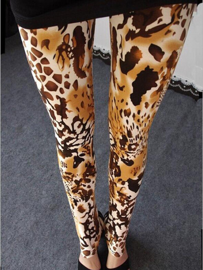 YSDNCHI női szexi leopárd magas derekú sportruházat leggings Aktívruha Nyomtatott leggins nyári elasztikus fitnesz nadrág