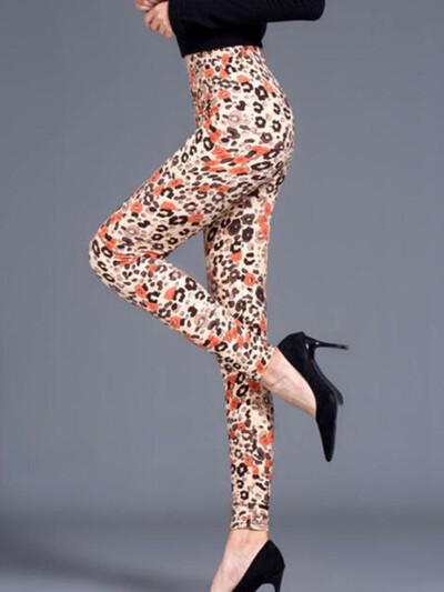 YSDNCHI női szexi leopárd magas derekú sportruházat leggings Aktívruha Nyomtatott leggins nyári elasztikus fitnesz nadrág