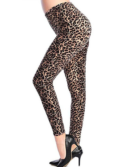 YSDNCHI női szexi leopárd magas derekú sportruházat leggings Aktívruha Nyomtatott leggins nyári elasztikus fitnesz nadrág