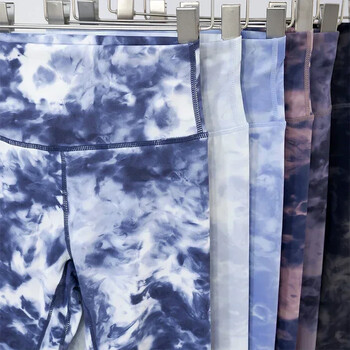 Tie Dye Yoga Παντελόνι Γρήγορο Στέγνωμα Στενή Εφαρμογή Γυναικείο Παντελόνι Ψηλόμεσο Παντελόνι Αθλητικής εμφάνισης Render Παντελόνι για Εξωτερικό