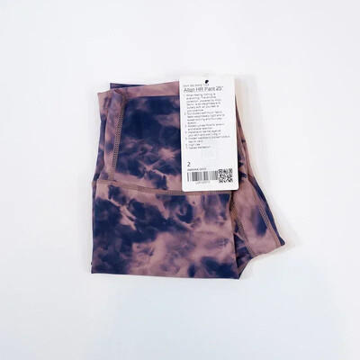 Pantaloni de yoga cu vopsea cravată, cu uscare rapidă, jambiere strânse, pantaloni cu talie înaltă pentru femei, cu aspect atletic, pantaloni pentru exterior