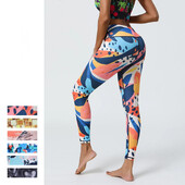 Női, magas derekú, meztelen 3D nyomtatású leggings lányoknak Utcai ruházat Magas rugalmasságú fitneszterem, táncos leggings 8Z