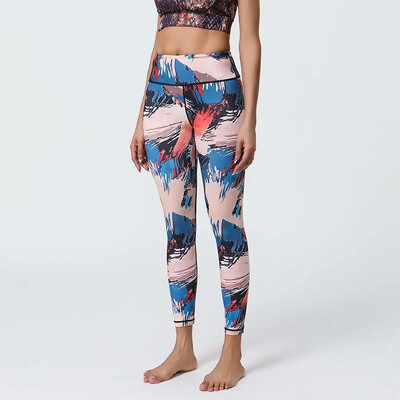 Női, magas derekú, meztelen 3D nyomtatású leggings lányoknak Utcai ruházat Magas rugalmasságú fitneszterem, táncos leggings 8Z