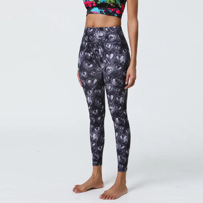 Női, magas derekú, meztelen 3D nyomtatású leggings lányoknak Utcai ruházat Magas rugalmasságú fitneszterem, táncos leggings 8Z