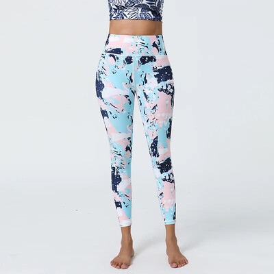 Női, magas derekú, meztelen 3D nyomtatású leggings lányoknak Utcai ruházat Magas rugalmasságú fitneszterem, táncos leggings 8Z