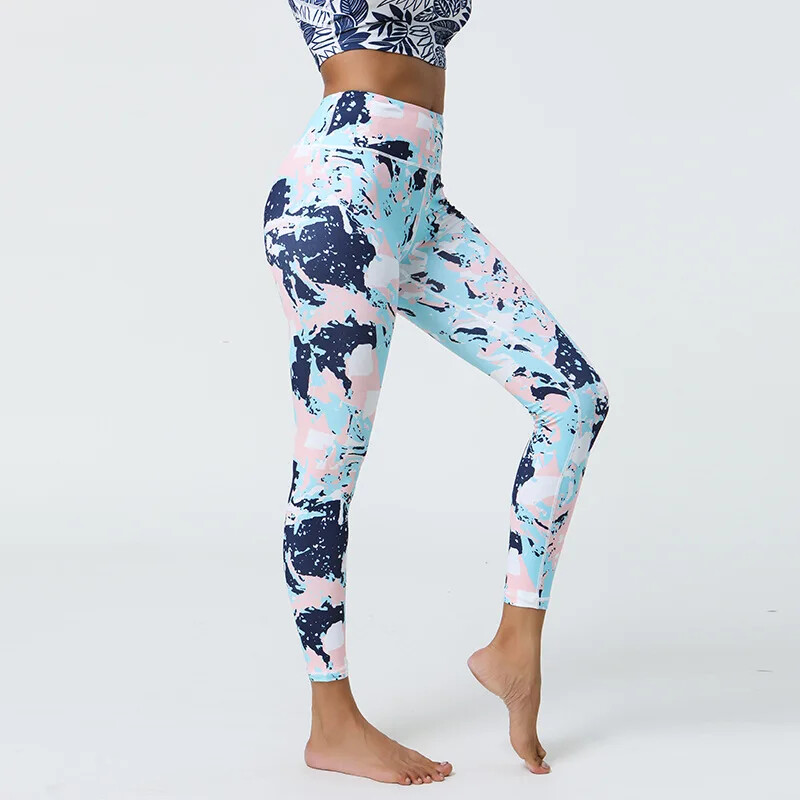 Női, magas derekú, meztelen 3D nyomtatású leggings lányoknak Utcai ruházat Magas rugalmasságú fitneszterem, táncos leggings 8Z