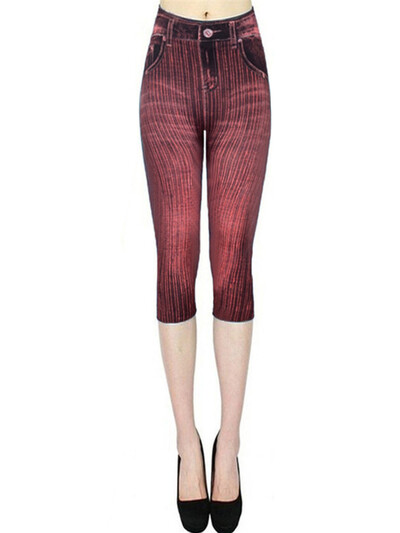 YSDNCHI Colanți cu talie înaltă Capris de vară pentru femei, blugi artificiali, jambiere de fitness, pantaloni scurti, elastici, subțiri