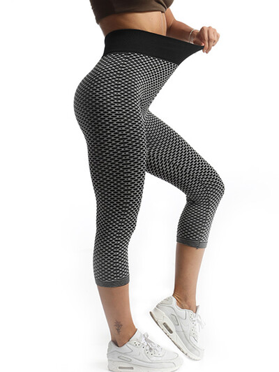 YSDNCHI Colanți cu talie înaltă Capris de vară pentru femei, blugi artificiali, jambiere de fitness, pantaloni scurti, elastici, subțiri