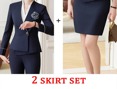 Korejiešu stila eleganti, formāla apģērba sieviešu uzvalki, ikdienas apģērbi, darba apģērbi, 2024. gada jauni modes bleizeri bikškostīmi ar garām piedurknēm