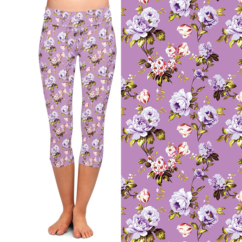 LETSFIND Summer Nou Sosire Femei Capri Leggings Moda Talie Înaltă Flori 3D Imprimare Digitală Fitness Sexy Stretch Fete Leggings