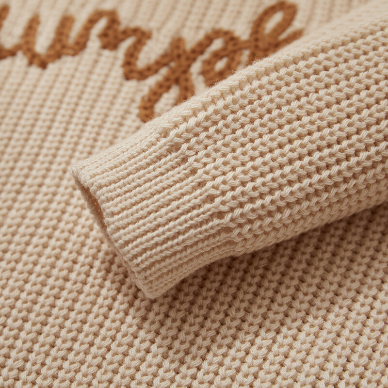 Halloween Gyerek Lányok Kötött Pulóver Őszi Téli Tök Levél Hímzés Tipegő Ruhák Hosszú ujjú Pulóver Felsők Kötöttáru