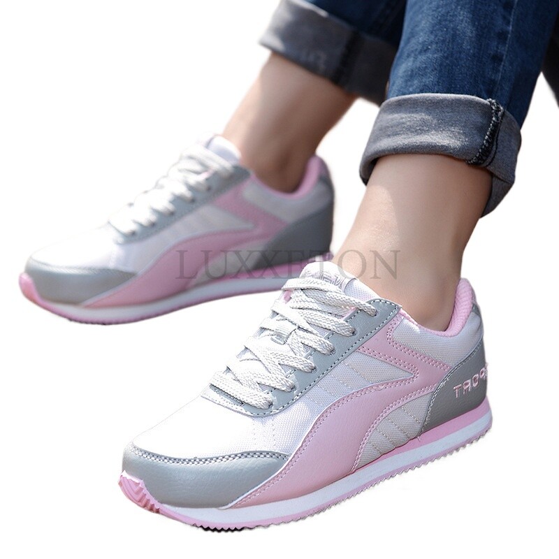 Pantofi de alergare pentru damă, ușoare, respirabile, pantofi sport pentru femei, la modă mari, ocazional, pantofi vulcanizat