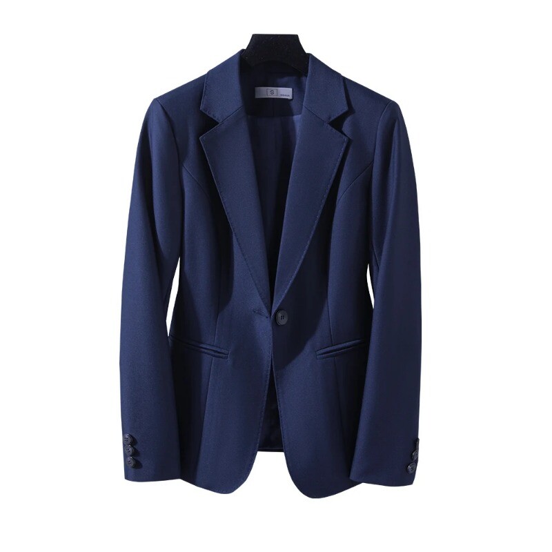 2024 Cafea Bleumarin Negru Costum Pantalon Formal Femei Set 2 Piese Femeie Birou Doamne Imbracaminte de lucru Business Blazer cu maneca lunga si pantaloni